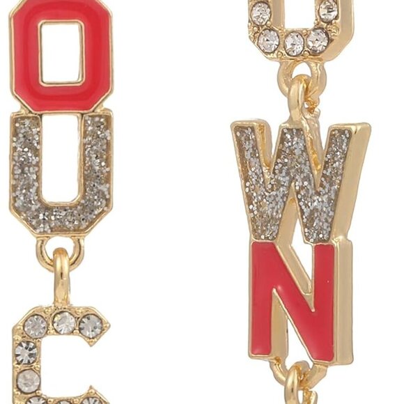 Jewelry - Football Dangle Earrings Women Rhinestone Sports Jewelry Gift for Her